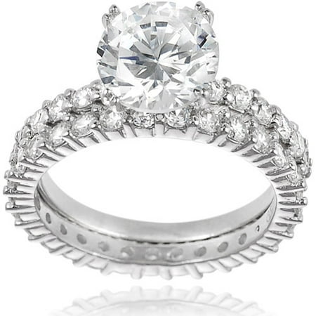 Alexandria Cz Sterling Silver Bridal Set