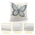 thumbnail image 4 of YINGXI  Summer Pillow Covers Butterfly Flower Dragonfly Bee Pattern Pillowcasen Decorative Throw Pillow Cushion Cases Outdoor for Couch Sofa Bedroom Car Home Living Room Office 12x12in, 4 of 5