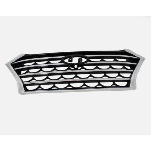 JX RACING Front Upper Bumper Grille W/Camera Hole Compatible with 2019 2020 2021 Hyundai Tucson Grill HY1200234 86350D3660