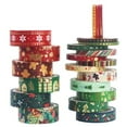 thumbnail image 1 of 21 Rollos de regalo de Navidad Regalos de regalo Cintas de Navidad Decoración de la fiesta de la Navidad Cintas Washi, 1 of 8