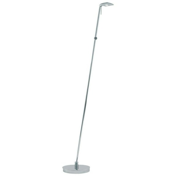 P4324-077-George Kovacs Lighting-George's Reading Room - 50 Inch 8W 1 LED Floor Lamp-Chrome Finish