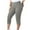 Gray, variant on Besolor Womens Plus Size Yoga Capris Leggings Stretch Elastic High Waisted Athletic Workout Gym Cropped Pants