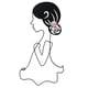 thumbnail image 5 of Organizador colgante de pared con forma de chica elegante, soporte de exhibición minimalista, gancho decorativo, colgador de esculturas para diademas, 5 of 8