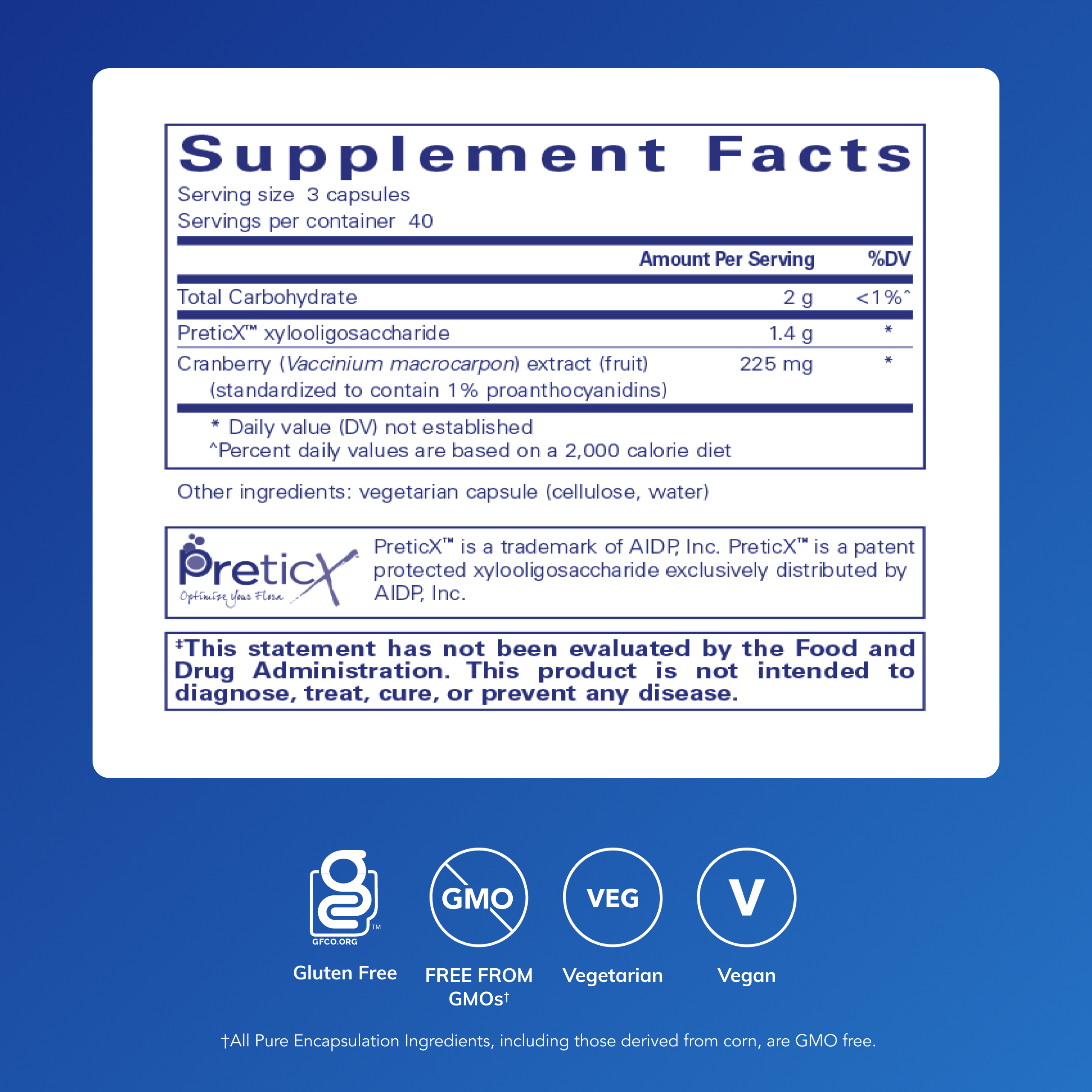 Pure Encapsulations Poly-Prebiotic | Prebiotic Blend to Support the Microbiome and GI Health | 120 Capsules*