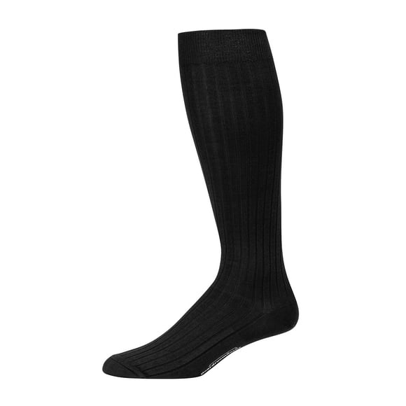 Chaussettes Habillées en Coton pour Hommes – Chaussettes Habillées Noires pour Hommes – Chaussettes Habillées Classiques au-Dessus du Mollet par Boardroom Socks