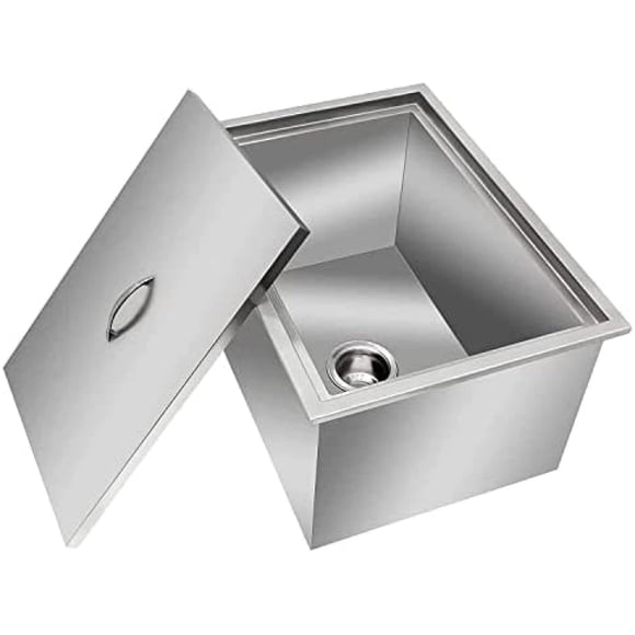 Hielera AHLOKI 304 de acero inoxidable con tapa de 34,9 litros