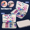 thumbnail image 1 of Kit de cortaúñas 15/18 piezas Kit de aseo de tijeras de uñas de acero inoxidable Cuidado de las uñas Cortaúñas Cortador de uñas Lima de uñas Tijeras afiladas para uñas de los pies Muyoka Hogar, 1 of 6