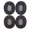 thumbnail image 4 of pitrice Coussinets d'Oreille Coussin en Cuir Éponge pour Casque, Coussinets d'Oreille à Réduction de Bruit, Housse de Casque Circum-Auriculaire de Remplacement pour MDR-1A Brun 1 Ensemble, 4 of 6