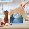 thumbnail image 2 of Yayeee Napkin Holder for Table Kitchen Paper Tissue Organization, Blue Sky and River, 2 of 8