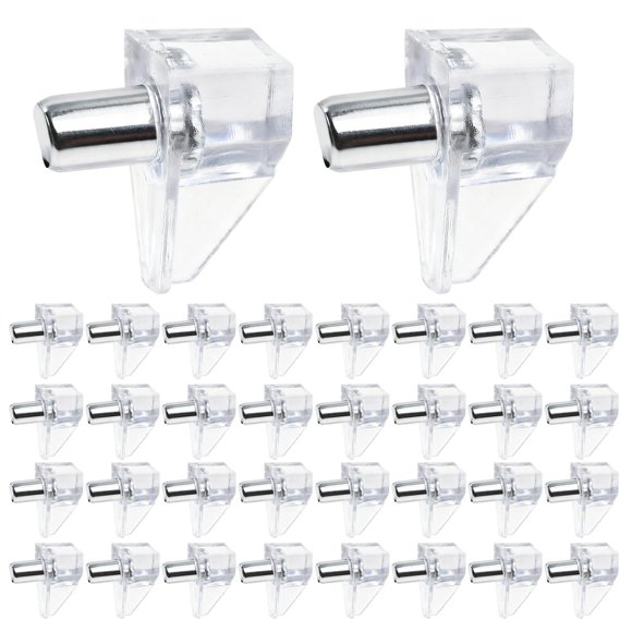 Topes para repisas RiseQuintador de metal de 5 mm para gabinetes, 100 piezas