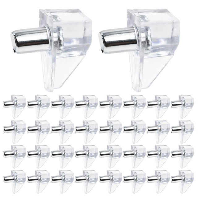 Topes para repisas RiseQuintador de metal de 5 mm para gabinetes, 100 piezas