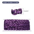 thumbnail image 2 of Uxcell 11 Yard Sequins Beaded Lace Trim 0.6 inch Braid Trim Strip for Crafts, Embellishments, Costume Dark Purple, 2 of 5