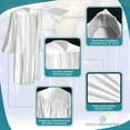 thumbnail image 6 of Endea Graduation Shiny White Graduation Gown  Cap, 6 of 9