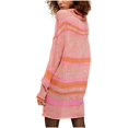 thumbnail image 2 of Free People Womens Striped Tunic Sweater, Pink, Small, 2 of 4