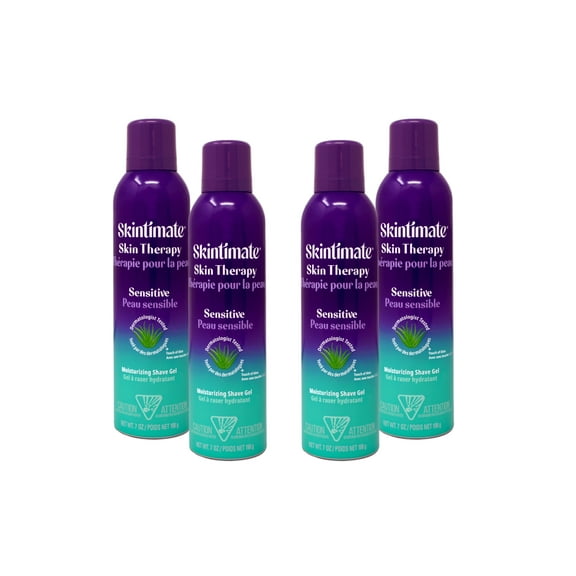 4 Pack - Skintimate Skin Therapy Shave Gel Sensitive Skin 7 oz