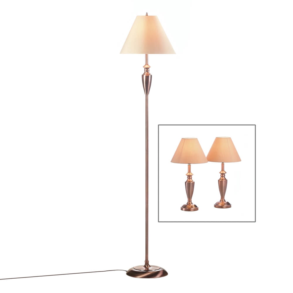 Trio Floor Lamp Iron Metal Table Sets For Living Room