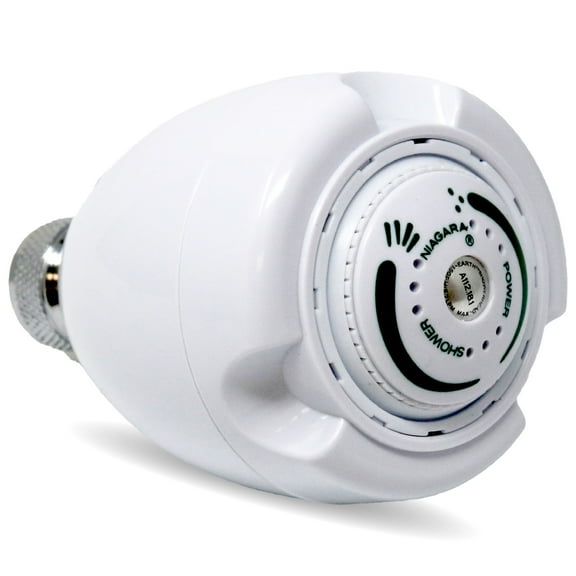 Niagara Conservation Earth Spa 3-Spray with 1.75 GPM 2.7-in. Wall Mount Adjustable Fixed Shower Head - White