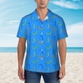 thumbnail image 4 of Daiia Colorful Snake Hawaiian Shirt for Men Gentle Cotton Regular Short Sleeve Casual-3X-Large, 4 of 9