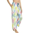 thumbnail image 2 of Fotbe Hand Drawn Colored Hearts Women's Pajama Pants,Sleepwear Pants,Pj Bottoms Drawstring And Pockets-XX-Large, 2 of 9