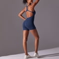 thumbnail image 5 of Dark Royal Blue Coveralls Shortalls for Women Work Out Athletic Yoga Seamless High Waisted Butt Lifter Booty Shorts Coveralls Shortalls Shorts One Piece Teen Girls 2026 S, 5 of 5