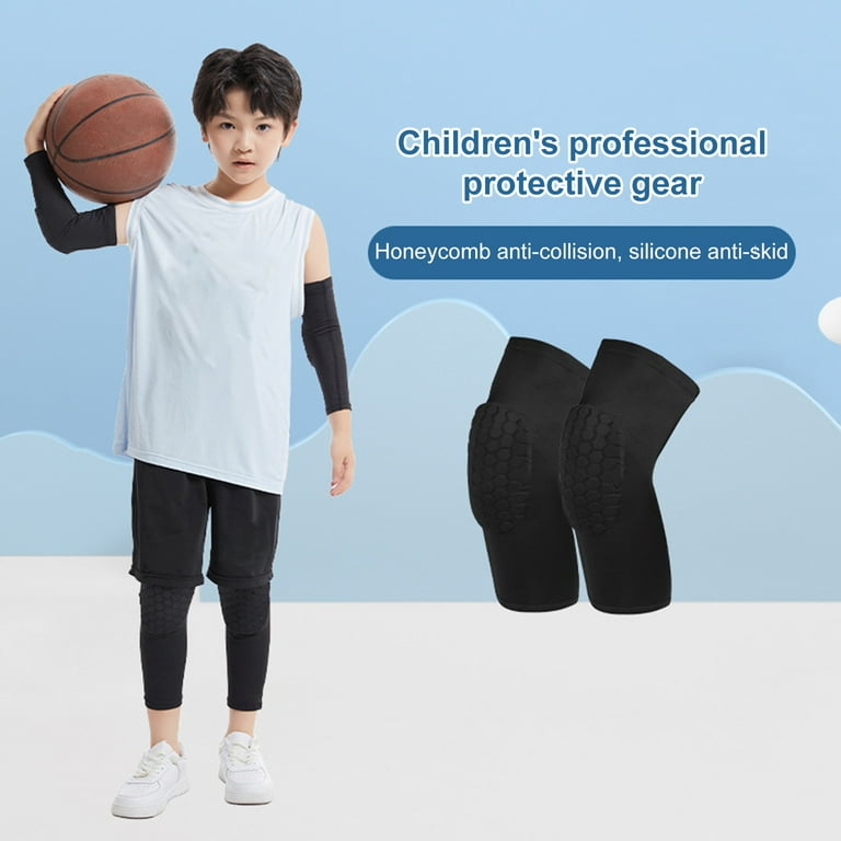 Compression Leg Sleeves With Knee Pads - Anti-Slip Support For Basketball & Sports