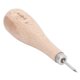 thumbnail image 5 of Punzón de cuero de 5 a 6 mm Mango de madera de haya Taladro de forma de rombo de acero Punzón de cuero Herramienta de perforación de artesanía de cuero de bricolaje, 5 of 10