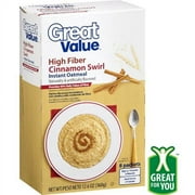 Great Value Cinnamon Swirl Instant Oatmeal, 12.6 Oz
