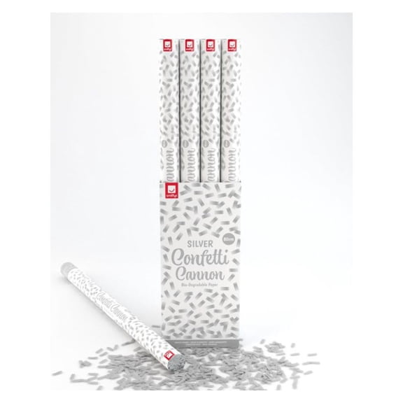 80cm Confetti Cannon, Silver
