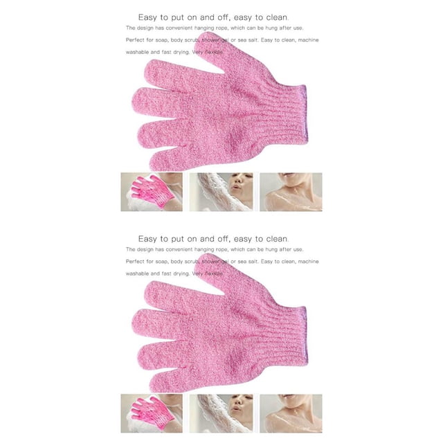 Toystoory 8 Uds. Guantes exfoliantes para baño, depurador de ducha, removedor de piel muerta, guantes exfoliantes para la piel del cuerpo 2piezas