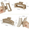 thumbnail image 5 of Claw Clip Hair Clip 8 Pack 4.3 Inch Big Hair Clips for Women Girls Large Hair Jaw Clips Hair Styling Accessories(Beige,Pink,Blue,Green), 5 of 7