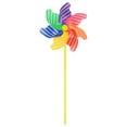 thumbnail image 1 of Uxcell 1 Set Wind Spinner - 19.3 Inch Pinwheels for Yard and Garden, Apply to Garden Decor (Colorful Stripes Windmill), 1 of 1
