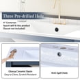 thumbnail image 5 of Miekor Furniture 30" Bathroom Vanity with Ceramic Sink,Solid Wood Frame Bathroom Storage Cabinet with Soft Closing Doors, Retro Style, Blue 77947, 5 of 11
