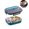 thumbnail image 3 of Matsuzay Fiambrera de acero inoxidable para adultos y niños, fiambrera dividida de 5 compartimentos, contenedor de almacenamiento de alimentos aislado Mostrada Matsuzay HA027550-00, 3 of 6