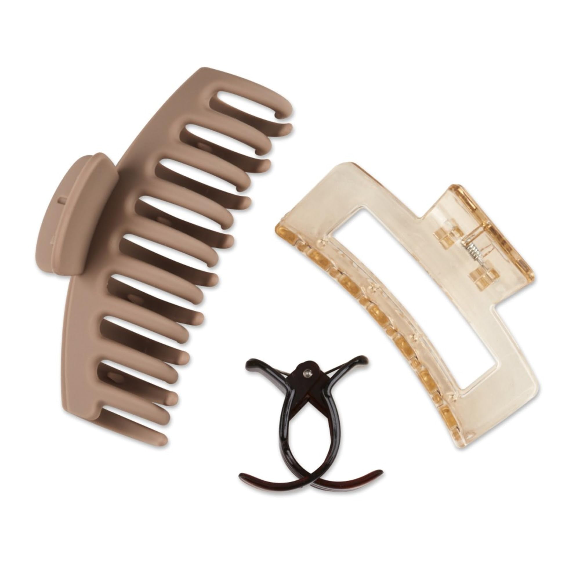 Conair® Scunci Mix Claw Clips, 4-1/4"L, Assorted Colors, Pack Of 3 Clips (Pack of 10)