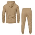 thumbnail image 5 of Men's Full Zip Fleece Track Suit 2 Piece Basic Warm Sweat Set Zip‑Up Hoodie & Joggers Sets for Men, 5 of 5