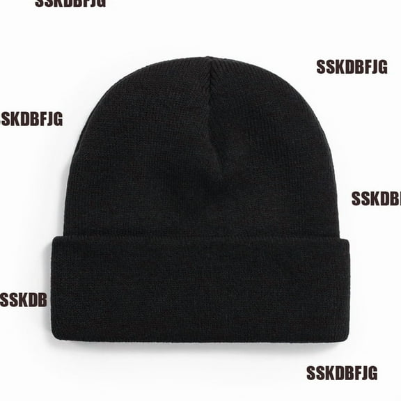 SSKDBFJG Men Women - Unisex Cuffed Plain Skull Knit Hat Cap