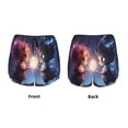 thumbnail image 3 of Pofeuu Dreamy Forest Elf Print Women's Athletic Shorts Running Workout Shorts Tummy Control Quick Dry Gym Shorts with Pockets Double layer sports shorts-Small, 3 of 7