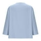 thumbnail image 5 of Vestidos Casuales Para Mujer, Blusas De Mujer De Moda Blusa holgada de lino con cuello en V, manga tres cuartos y botones decorativos para mujer., 5 of 6