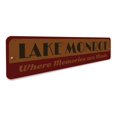 thumbnail image 3 of Lake Memories Novelty Sign, Metal Wall Decor - 4x18 inches, 3 of 4