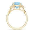 thumbnail image 2 of Angara Natural 2.3 Ct. Aquamarine Solitaire Ring in 14K Yellow Gold for Women (Ring Size: 10.5), 2 of 9