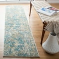 thumbnail image 3 of SAFAVIEH Madison Nita Vintage Floral Runner Rug, Teal/Gold, 2'2" x 10', 3 of 8
