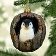 thumbnail image 7 of Hometravel Christmas Animal Acrylic Ornament, Printed Design Tree Hanging Decoration, 8cm Festive Gift for Family and Colleagues Exchange, 7 of 7