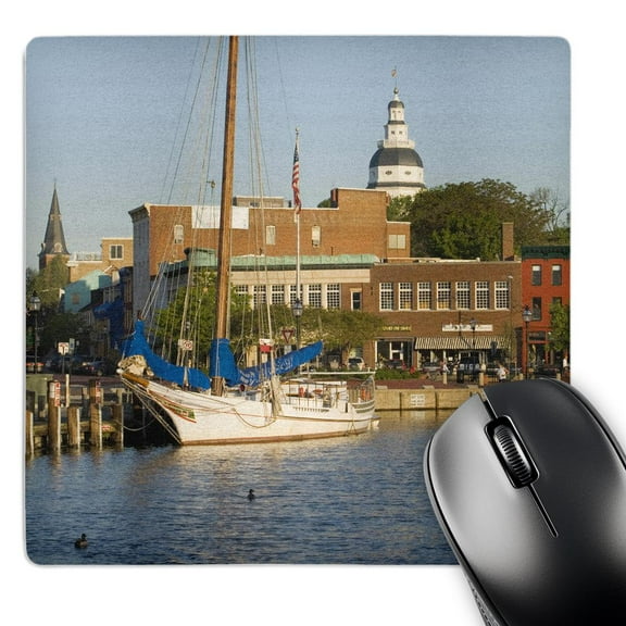 3dRose, Annapolis city docks, Severn River, Maryland - US21 JME0005 - John and Lisa Merrill, MousePad