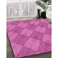 thumbnail image 3 of Ahgly Company Machine Washable Indoor Round Transitional Deep Pink Area Rugs, 7' Round, 3 of 7