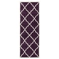 thumbnail image 2 of SAFAVIEH Chatham Clinton Geometric Wool Runner Rug, Dark Purple, 2'3" x 7', 2 of 10