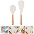 thumbnail image 3 of Shisuyan 2pcs Reusable Silicone Rice Paddle Ergonomic Safe Rice Spatula For Kitchen For Home Hotel And Restaurant Use, 3 of 8