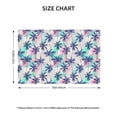 thumbnail image 2 of Rocae Palm Leaves Printed Heat Resistant Place Mats,Classic Hemstitch Cloth Fabric Placemats Imitation Linen Place Mat Table Mats 18x12 inch, 2 of 5