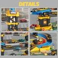 thumbnail image 4 of Parking Garage Vehicle Playset, Race Car Ramp Track Toy with Play Map and 6 Mini Car, Engineering Adventure Track Parking Lots for Kids 3+, 4 of 6