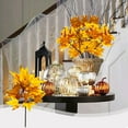 thumbnail image 2 of VQPeo Plastic Maple Leaf Branch Decor, Autumn Fluffies Bouquet, Thanksgiving & Halloween Table Centerpiece for Festive Home Styling, 2 of 6