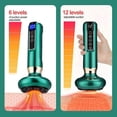 thumbnail image 2 of Masajeador eléctrico con ventosas al vacío GuaSha anticelulítico, belleza, salud, raspado, calor infrarrojo, masaje adelgazante Gua Sha, 12 niveles de succión, verde, 2 of 5